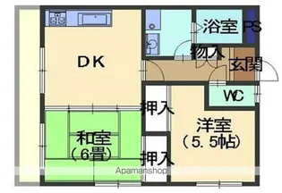 クレールレジダン【2階】の間取り